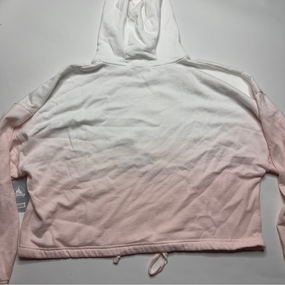 Beauty Is Found Within XL Women's Disney Crop Sweatshirt Ombre Belle Pink NEW - Picture 5 of 12